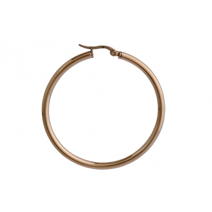 Stell hollow hoop/cliquet/ip rose gold/3x50mm