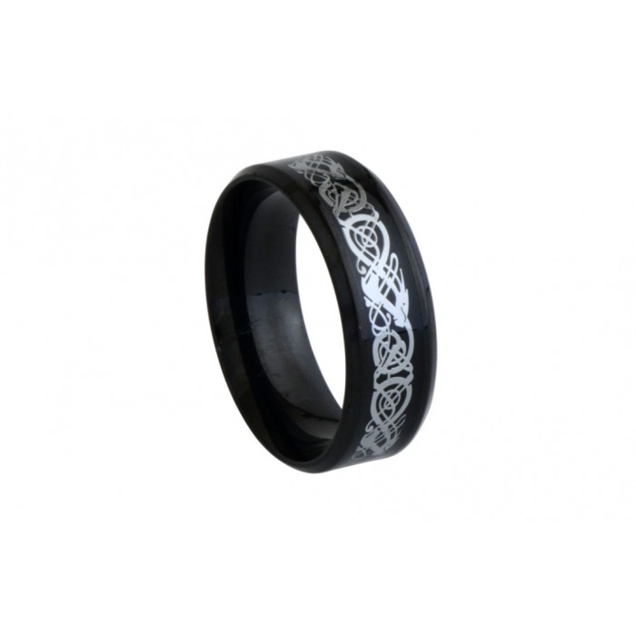 Steel ring/ip black/résine époxy