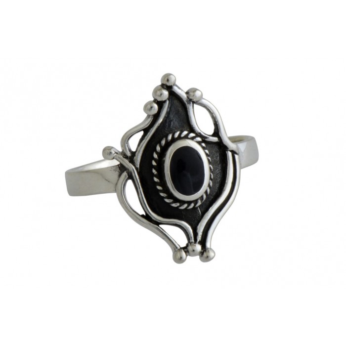 Bague argent pierre onyx