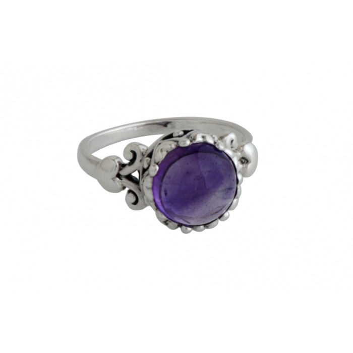 Bague argent pierre améthyste