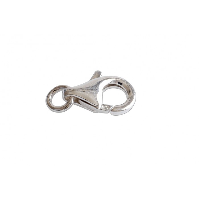 Mousqueton + anneau argent