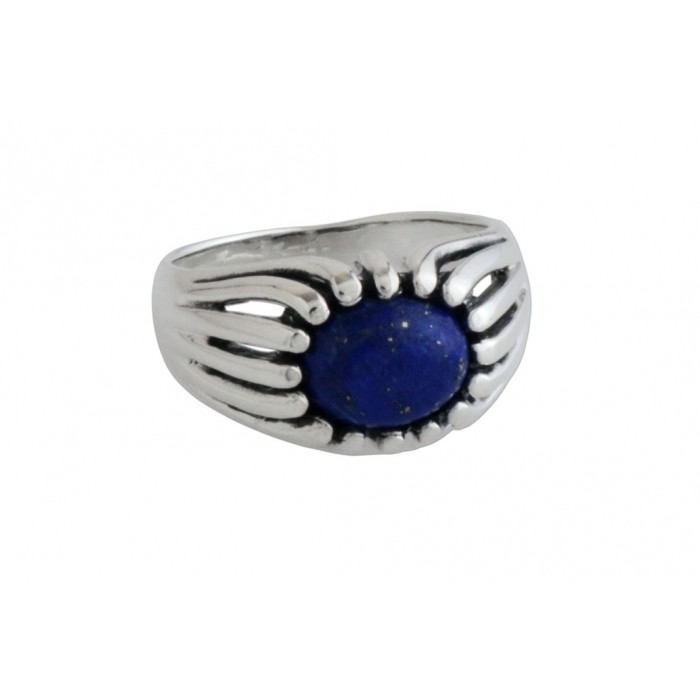 Bague argent pierre lapis lazuli