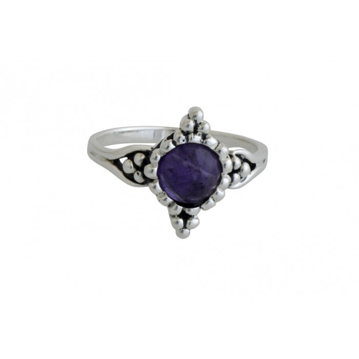 Bague argent pierre améthyste