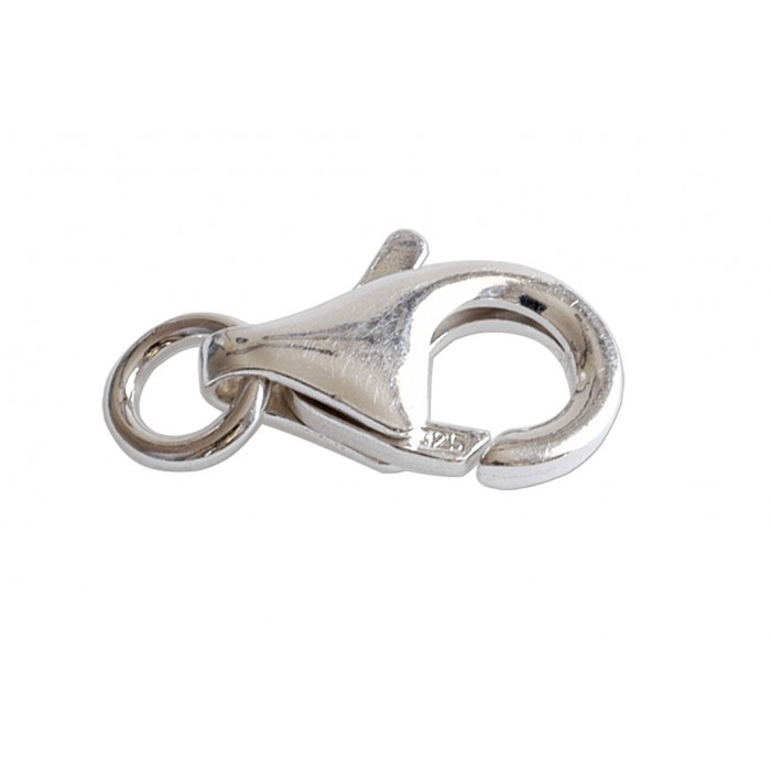 Mousqueton + anneau argent