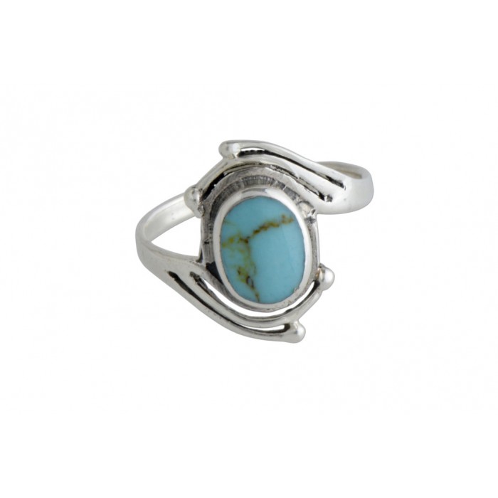 Bague argent pierre/turquoise