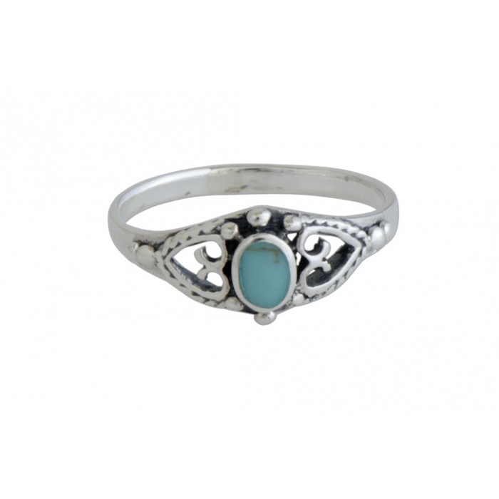 Bague argent pierre/turquoise