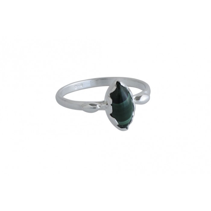 Bague argent pierre malachite