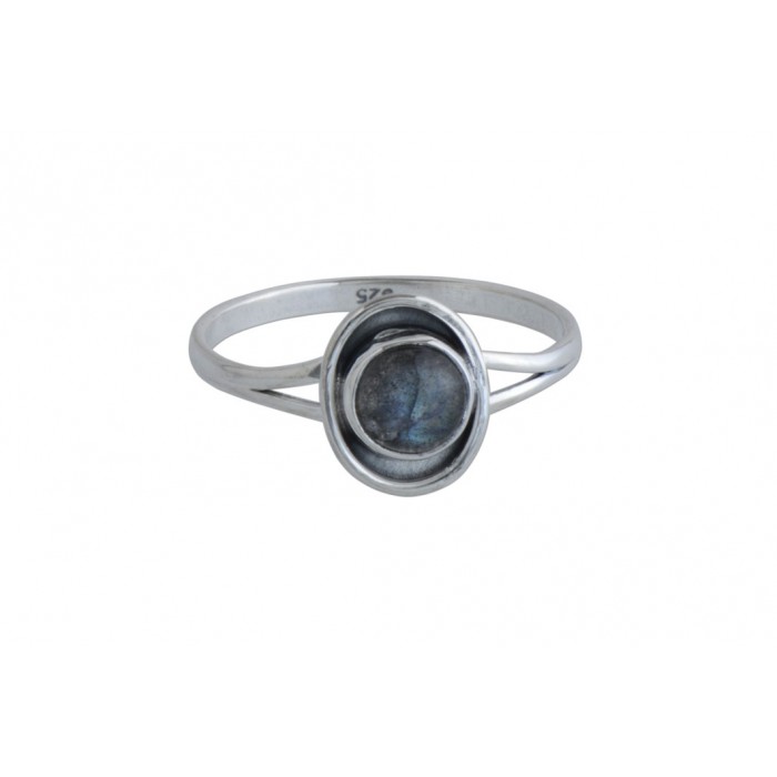 Bague argent pierre labradorite