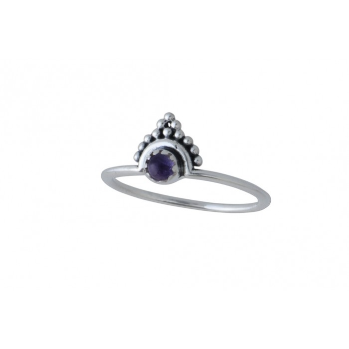 Bague argent pierre améthyste