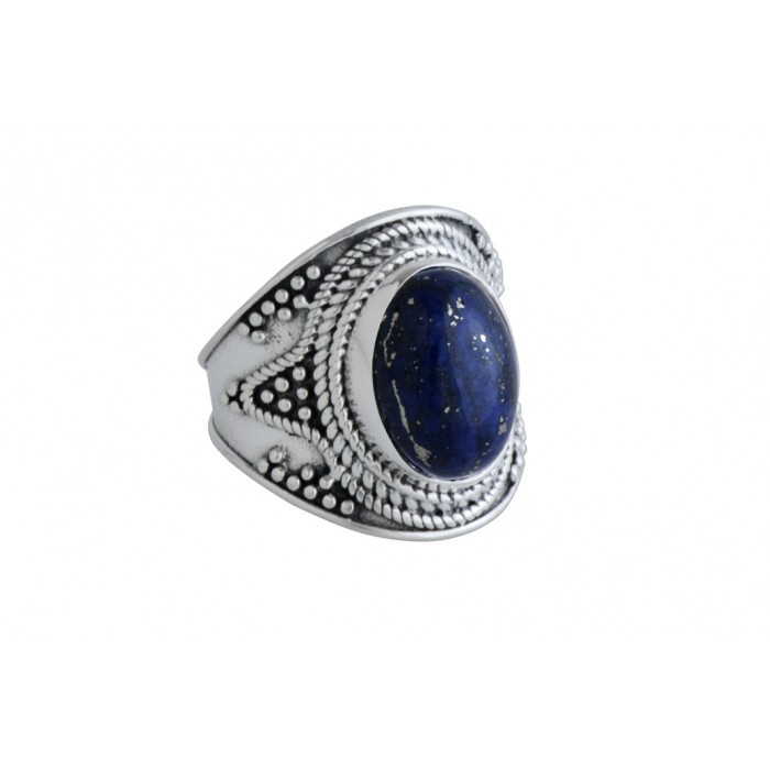 Bague argent pierre lapis lazuli