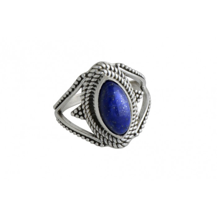 Bague argent pierre lapis lazuli