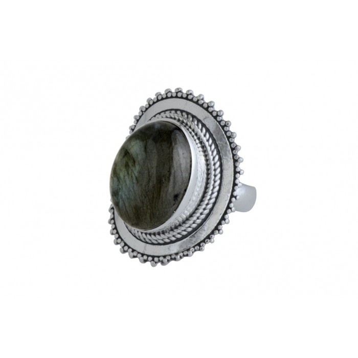 Bague argent pierre labradorite