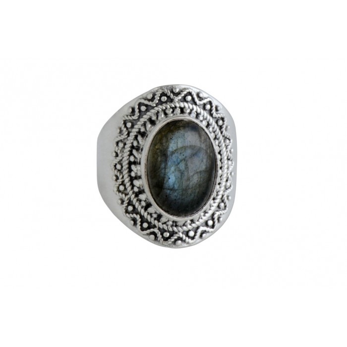 Bague argent pierre labradorite