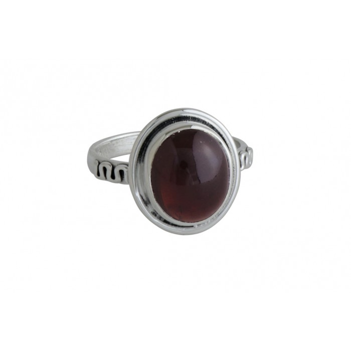 Bague argent pierre grenat