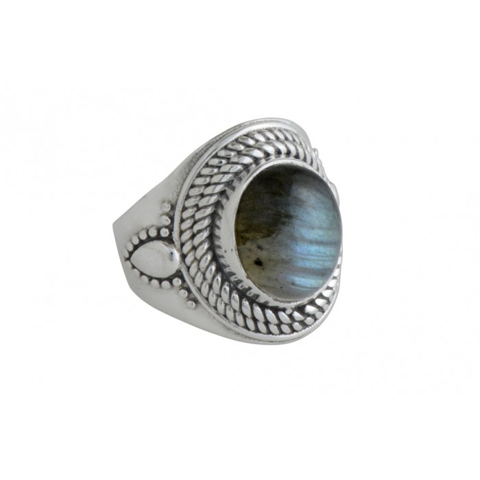 Bague argent pierre labradorite