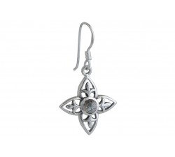 Boucle d'oreille argent pierre/pendante