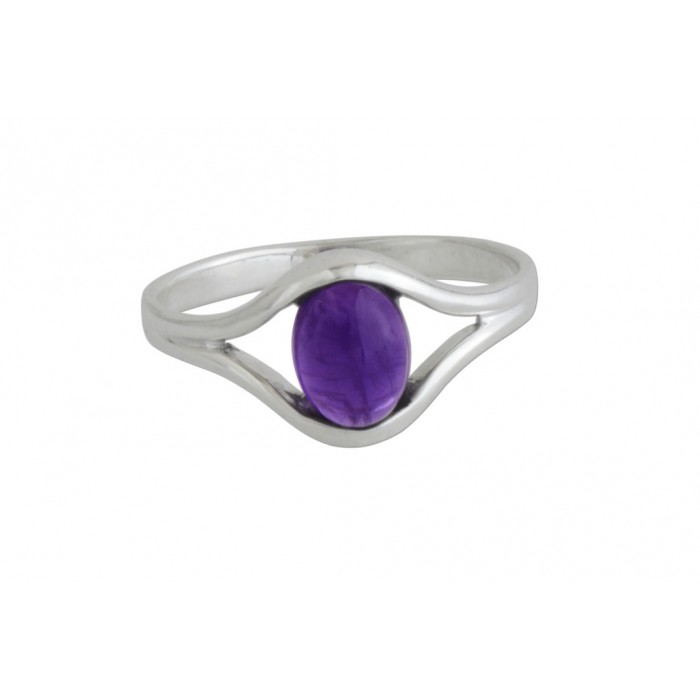 Bague argent pierre améthyste