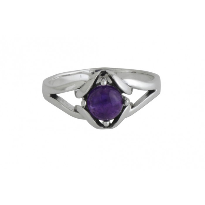 Bague argent pierre améthyste