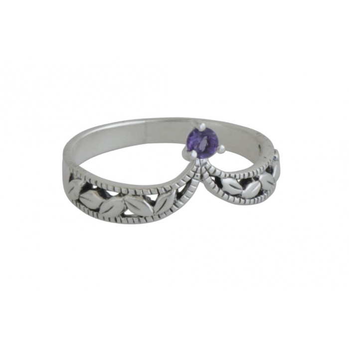 Bague argent pierre améthyste