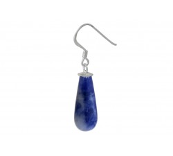 Boucle d'oreille argent pierre/goutte/5couleurs/AM,oeil du tigre,agate,sodalite,jade,