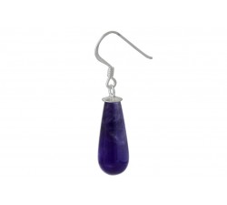 Boucle d'oreille argent pierre/goutte/5couleurs/AM,oeil du tigre,agate,sodalite,jade,