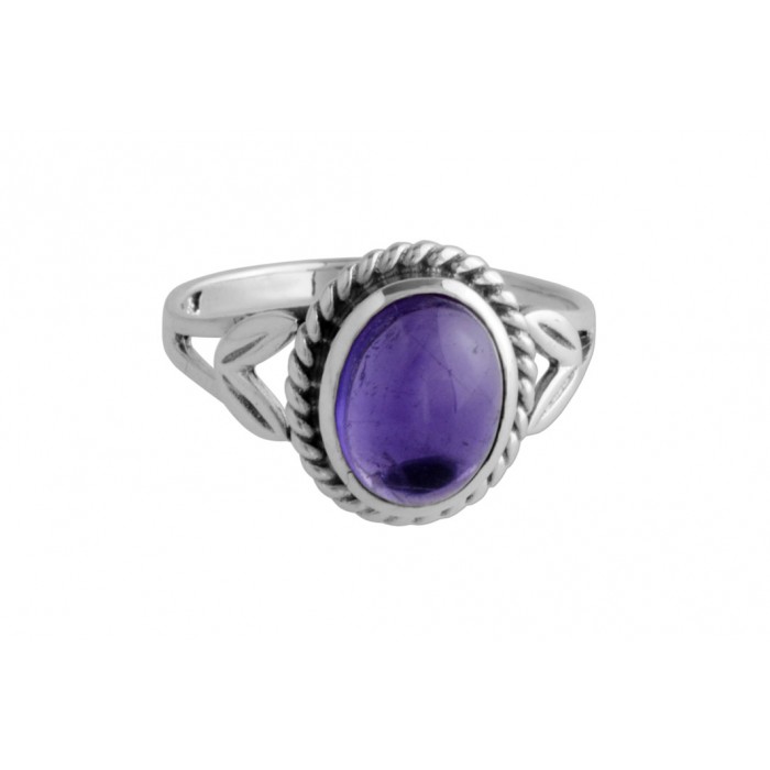 Bague argent pierre améthyste
