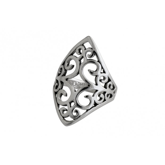 Bague argent/filigrane