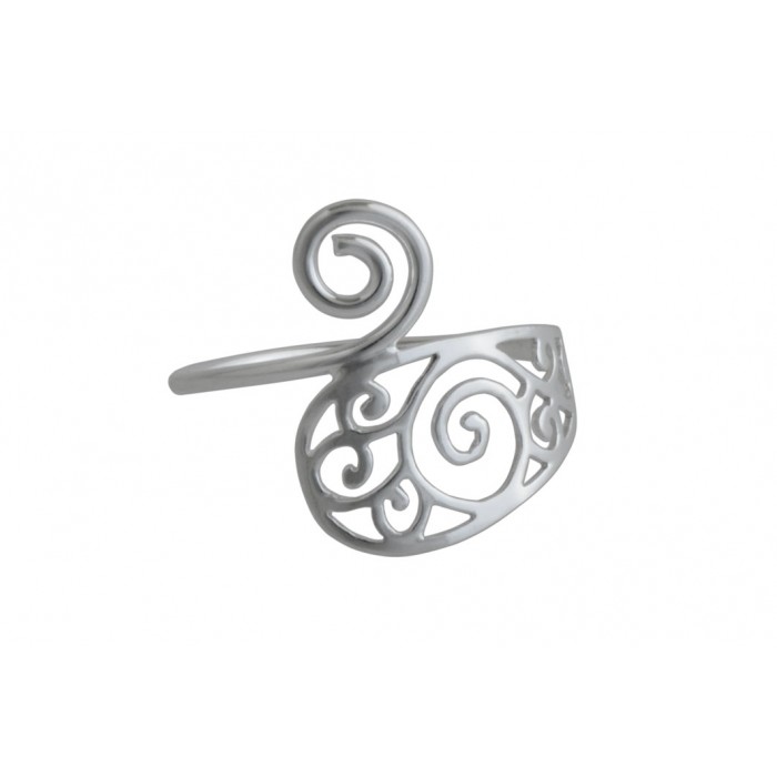Bague argent/arabesque