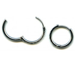 Steel earring/articulée/CZ/RE