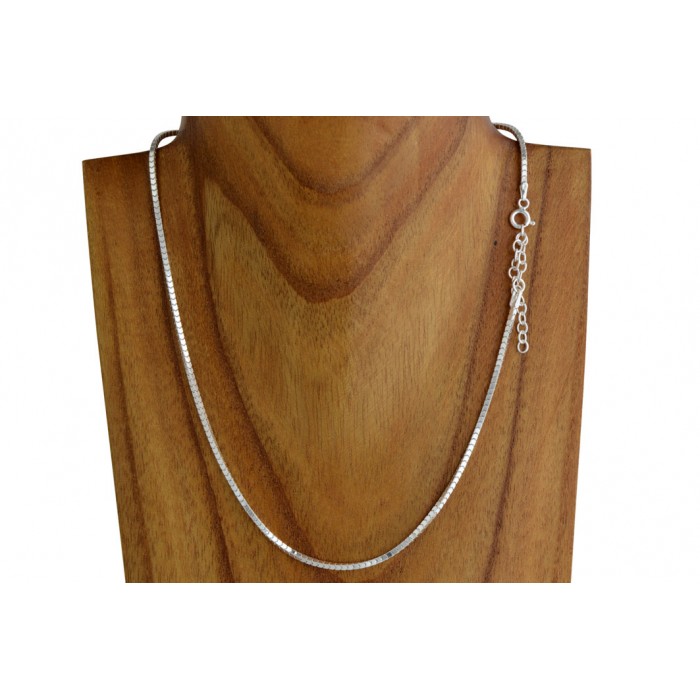 Chaîne argent lisse