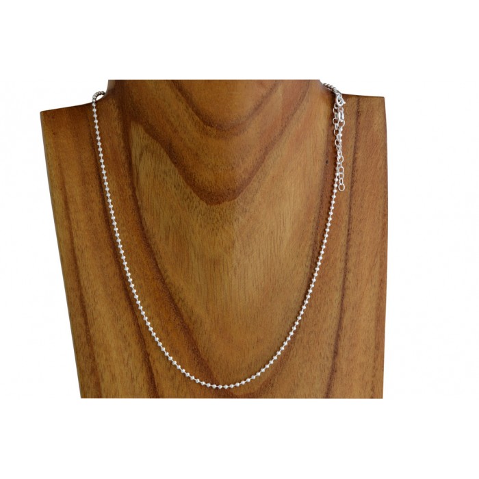 Chaîne argent lune diamantée