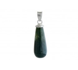 Pendentif argent pierre goutte