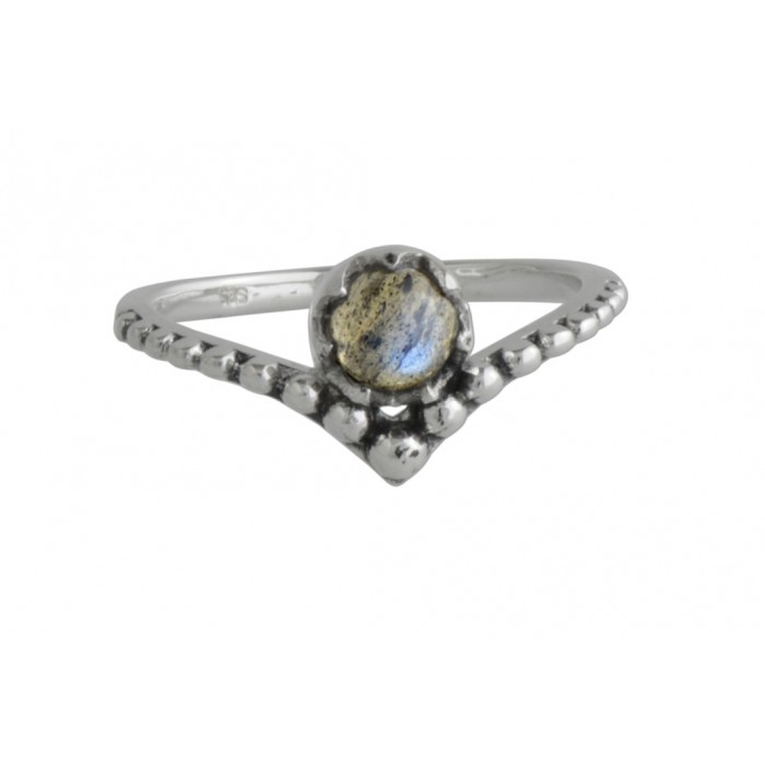Bague argent pierre labradorite
