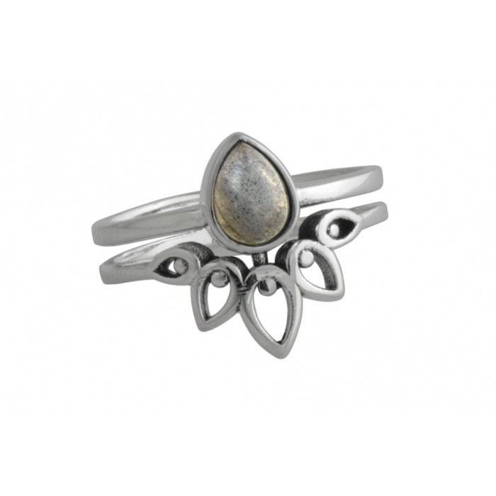 Bague argent pierre labradorite