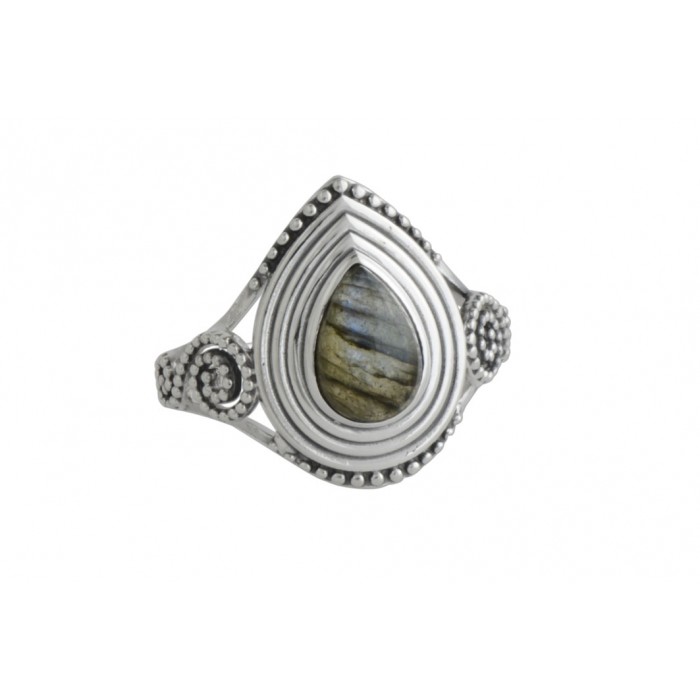 Bague argent pierre labradorite