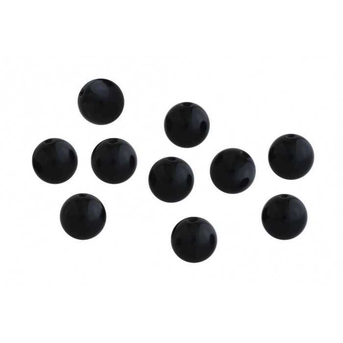 Black agate 2 trous/8mm