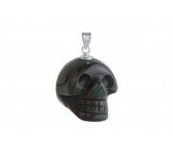 Pendentif argent pierre/crane