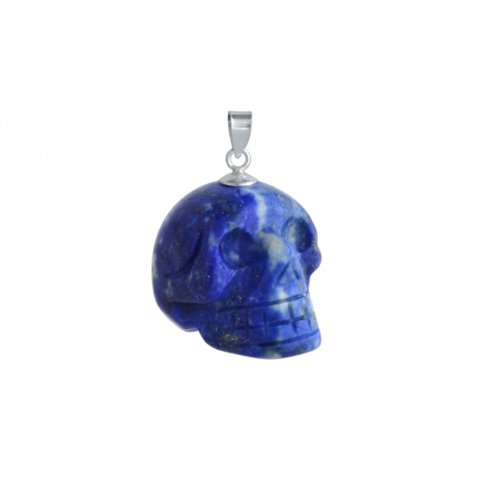 Pendentif argent pierre/crane
