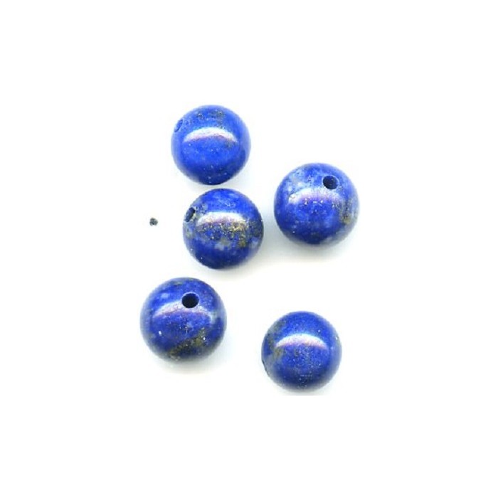 Lapis lazuli 2 trous/8mm