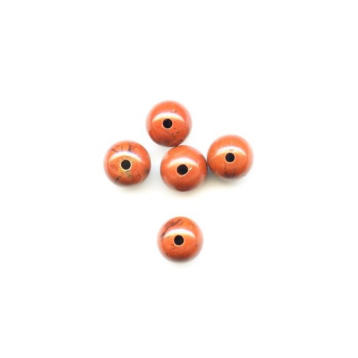 Red jasper 2 trous/6mm