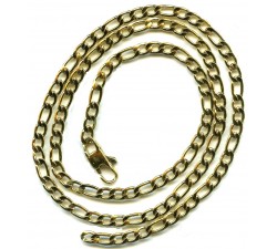 Steel ip gold chain/3+1/4mm
