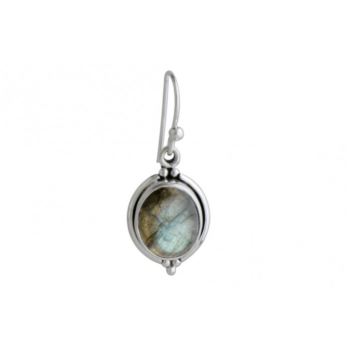 Boucle d'oreille argent pierre pendante