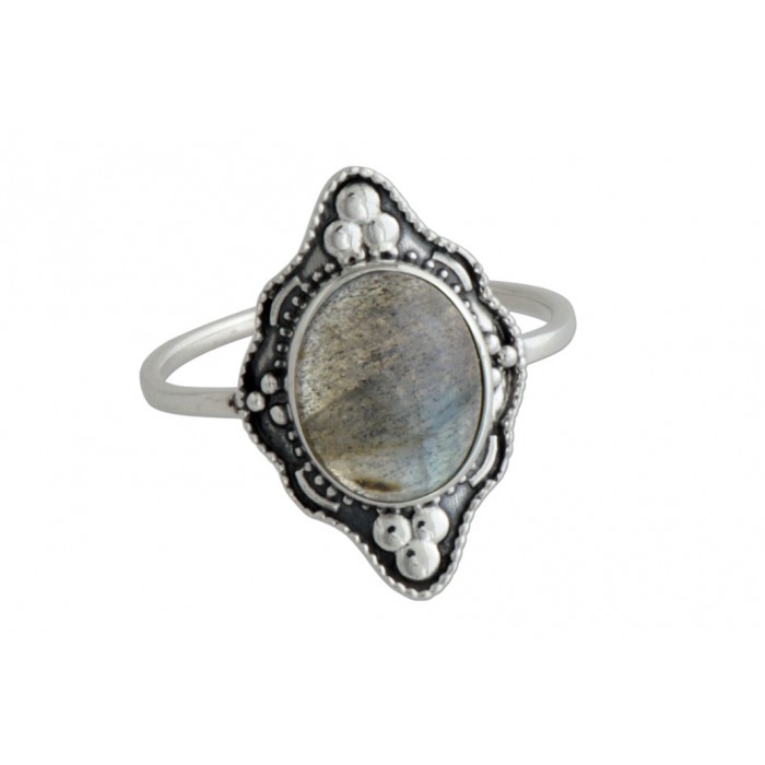 Bague argent pierre labradorite