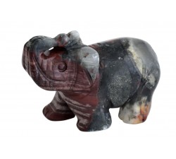 Eléphant pierre 4 pierres assorties /statuette