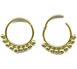 Steel ip gold segment ring 1.2mm / à l'unité