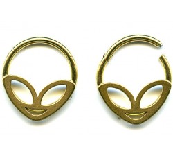 Steel ip gold segment ring 1.2mm alien / à l'unité