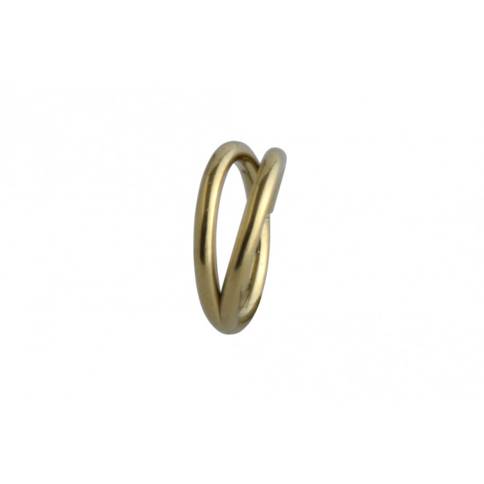 Steel ip gold segment ring 1.2mm / à l'unité