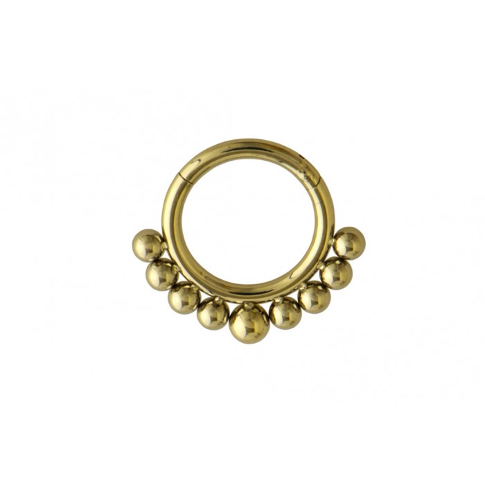 Steel ip gold segment ring 1.2mm / à l'unité