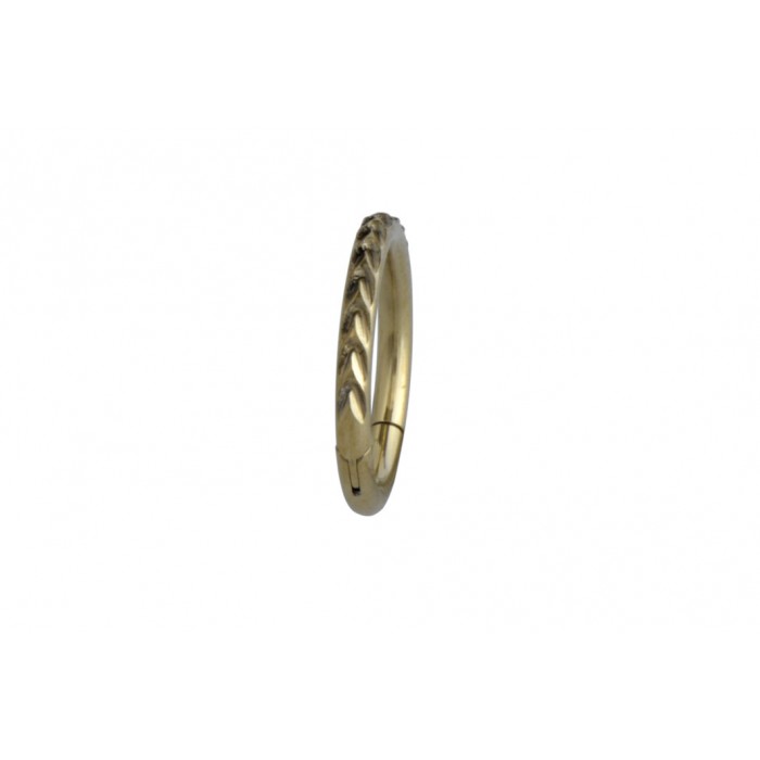 Steel ip gold segment ring 1.2mm épis / à l'unité