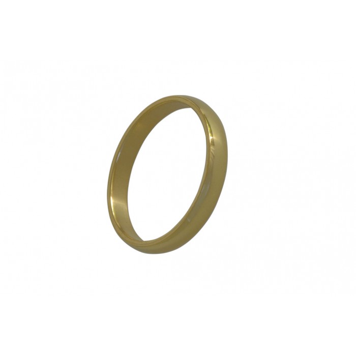 Steel gold pvd ring/3 MM